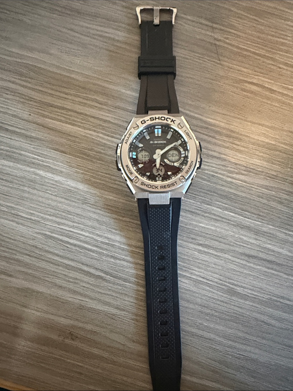 G-Shock Silver and Black Resin Men's Watch